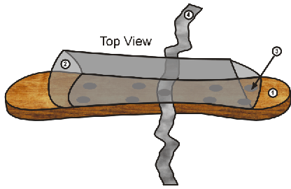 Top view of sandal